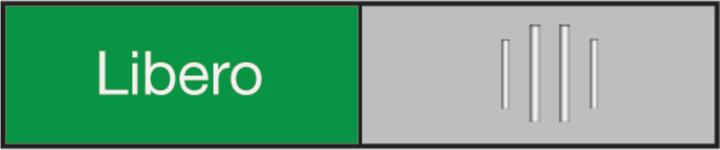 Produktbild Berec Türschild 27,4x102mm 314.083 Alu, Libero-Occupato