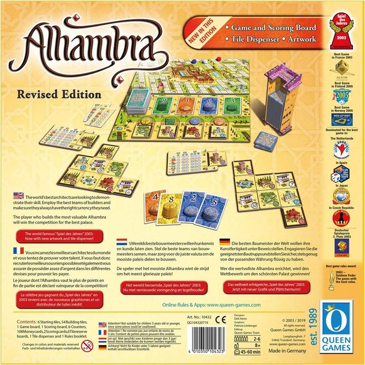 Immagine prodotto Alhambra (Italiano, Tedesco, Inglese, Francese)