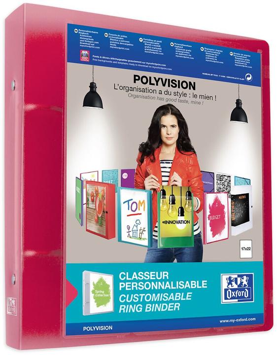 Actual product image Elba POLYVISION presentation ring binder, 40 mm, 170 x 220 mm made of PP, 2-ring zip mechanism, spine (170 x 220 mm, 40 mm, 12 Piece)