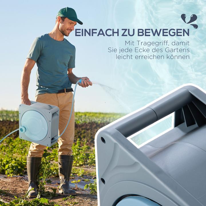 Produktbild Outsunny Schlauchtrommel mit Tragegriff (20 m)