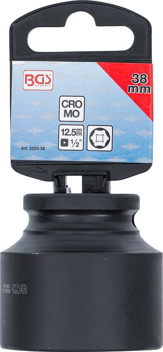 Produktbild BGS Kraft-Steckschlüssel-Einsatz Sechskant Antrieb Innenvierkant 12,5 mm (1/2") SW 38 mm (38 mm)