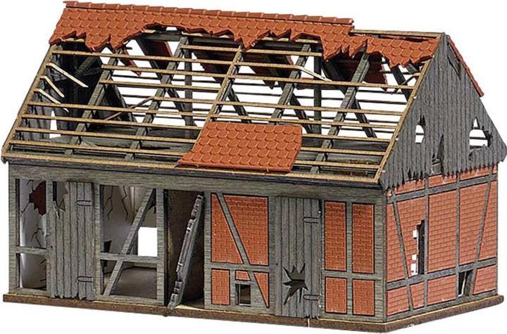 Actual product image Busch H0 Dilapidated stable