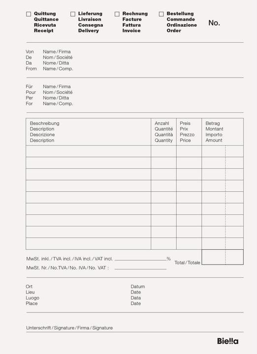 Image du produit Biella Bloc-notes autocopiant (50 x)