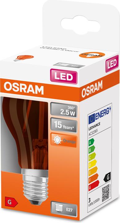 Actual product image Osram ST Clas A (E27, 2.50 W, 160 lm, 1 x, G)