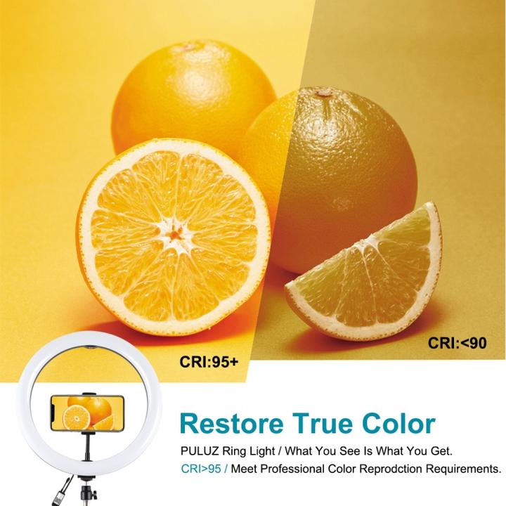 Image du produit Puluz PKT3050EU Lampe vidéo selfie RGB 30cm (éclairage annulaire)