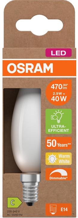 Produktbild Osram 4099854066085 LED EEK C (A - G) E14 Kerzenform 2.9 W = 40 W Warmweiss (Ø x (E14, 2.90 W, 470 lm, 1 x, C)