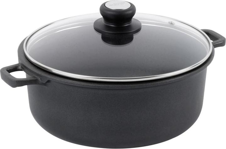Actual product image de Buyer Choc Extreme frying pan non-stick with glass lid, induction (28 cm, Casserole + Stewpot, Aluminium)