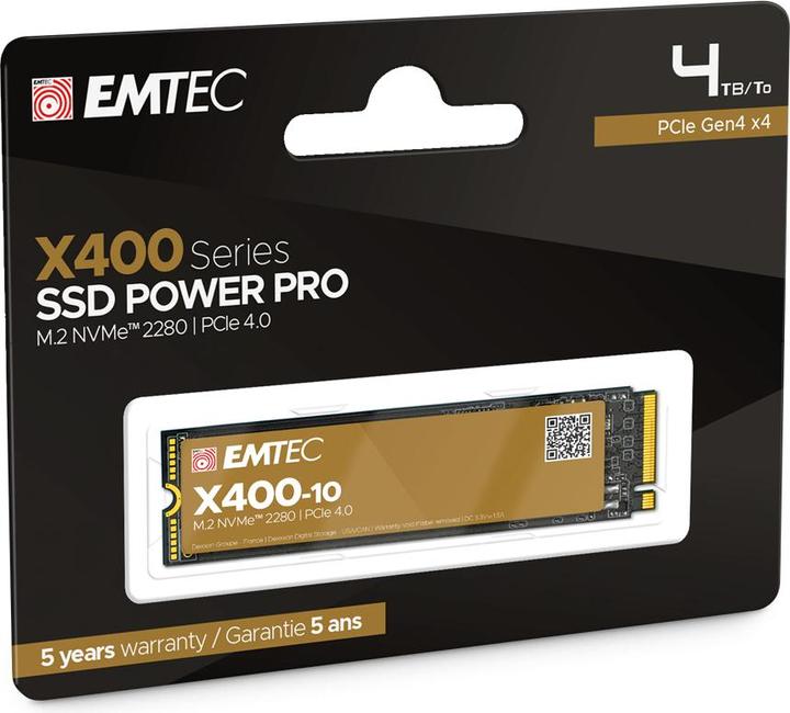Actual product image Emtec X400-10 (4000 GB, M.2 2280)