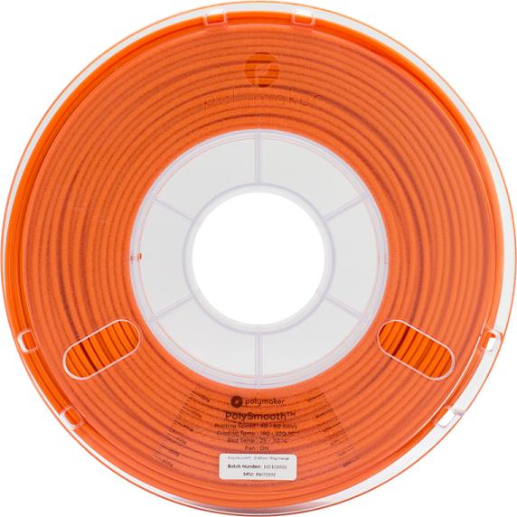 Image du produit Polymaker PolySmooth - Orange - 1.75mm (PVB, 1.75 mm, 750 g, Orange)