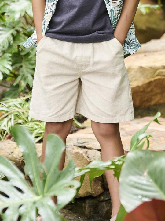 Immagine prodotto Vertbaudet Jungen Shorts, Leinen-Mix (104)