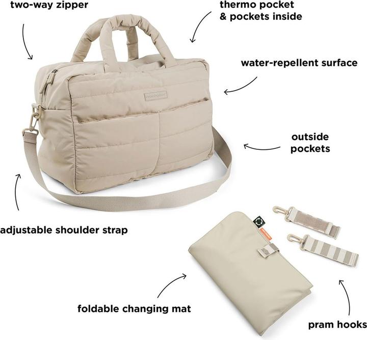 Image du produit Done by Deer Gesteppte Wickeltasche