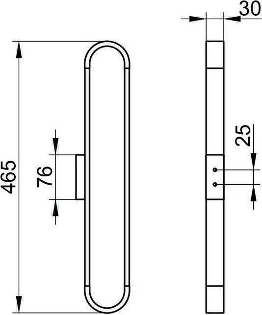 Produktbild Keuco Handtuchhalter EDITION 300 für 6 Gästehandtücher vc