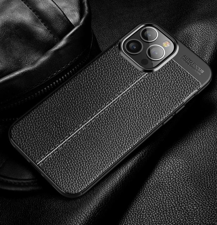 Produktbild Screenguard Apple iPhone 15 Pro Hülle Leather Design TPU Cover (Apple iPhone 15 Pro)