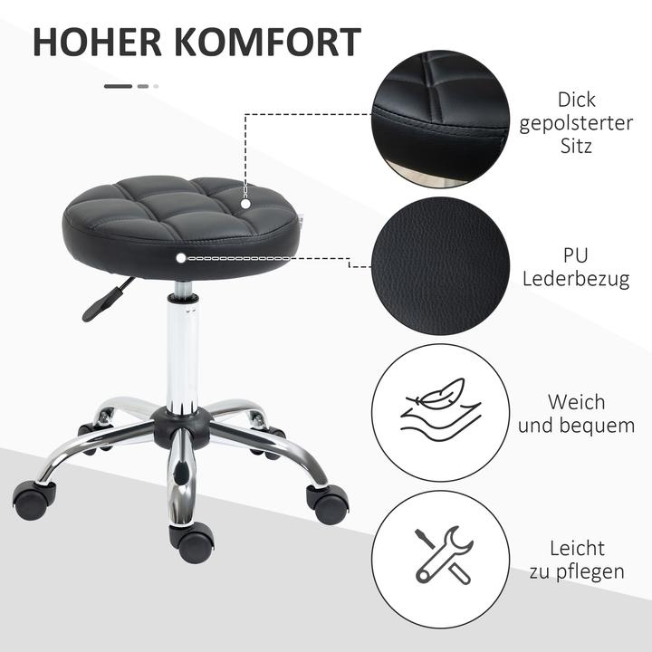 Produktbild Homcom Rollhocker im 2er-Set