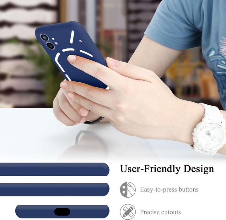 Actual product image Cadorabo Bumper TPU Liquid Silicone Case (Nothing Phone (1))