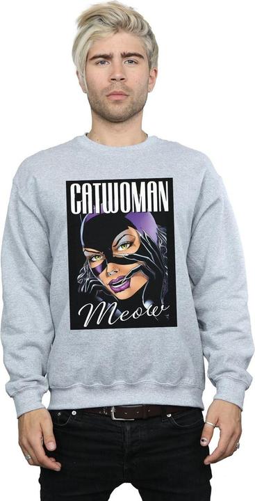 Image du produit Mens Batman Catwoman Feline Fatale Cotton Sweatshirt (S)