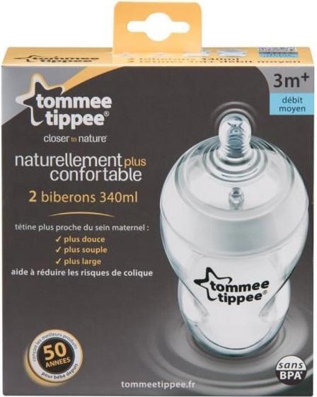 Image du produit Tommee Tippee Biberon Easi-Vent de Biberon (340 ml)