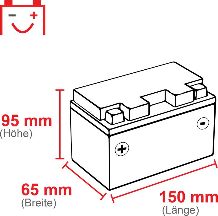 Produktbild Yuasa YT7B-BS (12 V, 6.80 Ah, 110 A)