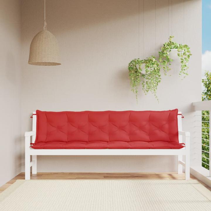 Immagine prodotto VidaXL Cuscini per panca da giardino 2 pezzi. Tessuto O x Ford (200 x 50 x 7 cm)