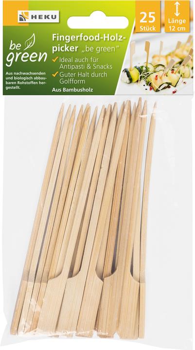 Immagine prodotto Magni Heku GmbH Spiedino di legno per fingerfood 12 cm in bambù 25 pezzi (25 x)