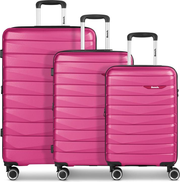 Bench Paris 4 Rollen Kofferset 3-teilig mit Dehnfalte (223 l, XL (ab 115l))