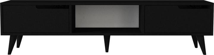 Produktbild En.Casa Fernsehschrank Kullila 160x35x40 cm Schwarz (160 x 35 x 40 cm)