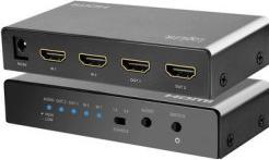 Immagine prodotto LogiLink Switch HDMI, 2x2 porte, bidirezionale, 4K/60 Hz, EDID, HDCP, HDR, downscaler