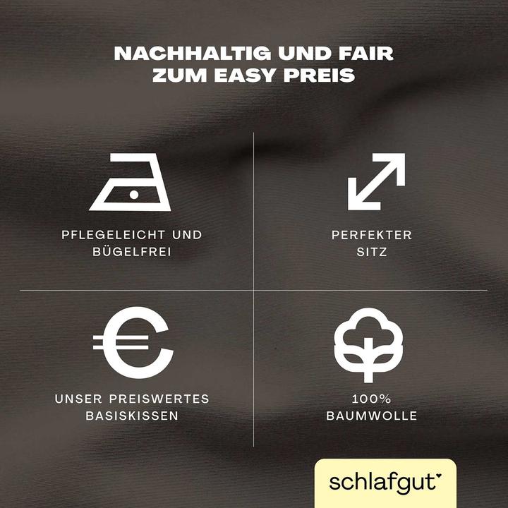 Actual product image schlafgut Easy Jersey (Duvet cover, 80 x 80 cm)