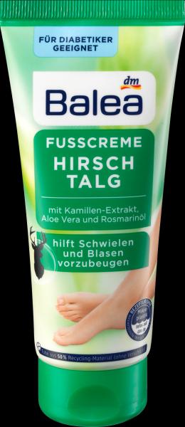 Produktbild dm Balea Fuss-Creme Hirschtalg (Fusscrème & Fussgel, 100 ml)