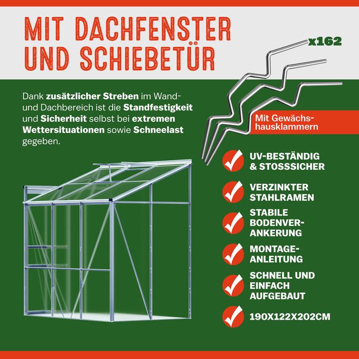 Actual product image Gardebruk Greenhouse