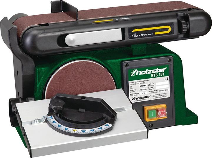 Actual product image Magni Holzstar belt and disc sanding machine BTS151 (for softwood/hardwood, compact machine housing) (Belt sanders, 370 W)