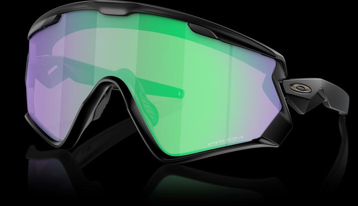 Actual product image Oakley Wind Jacket 2.0 (Mat Black, Prizm road jade)