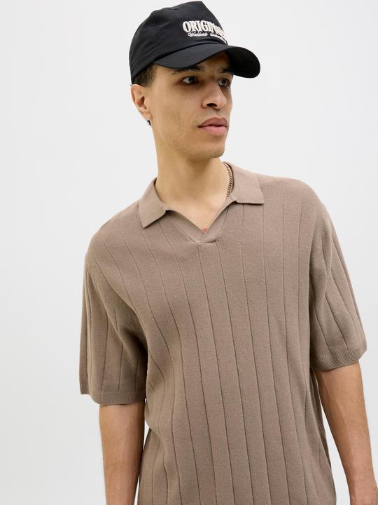 Actual product image Jack & Jones Jorvarenna Knit Ss Split Neck (L)