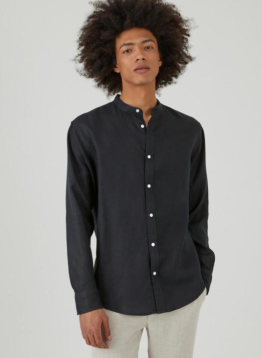 Image du produit La Redoute Collections Chemise à manches longues avec col montant (M)
