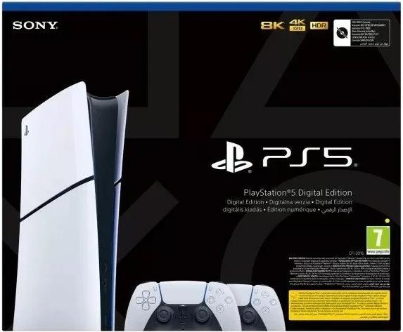 Produktbild Sony Konsole PlayStation 5 Digital Slim Edition 1TB SSD Wi-Fi Schwarz Weiss