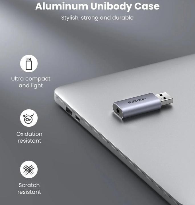 Immagine prodotto Ugreen USB 2.0 all'adattatore audio USB Sound Card Stick (USB)