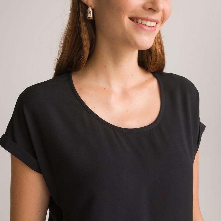 Actual product image Anne Weyburn Tunic shirt with round neckline (44)