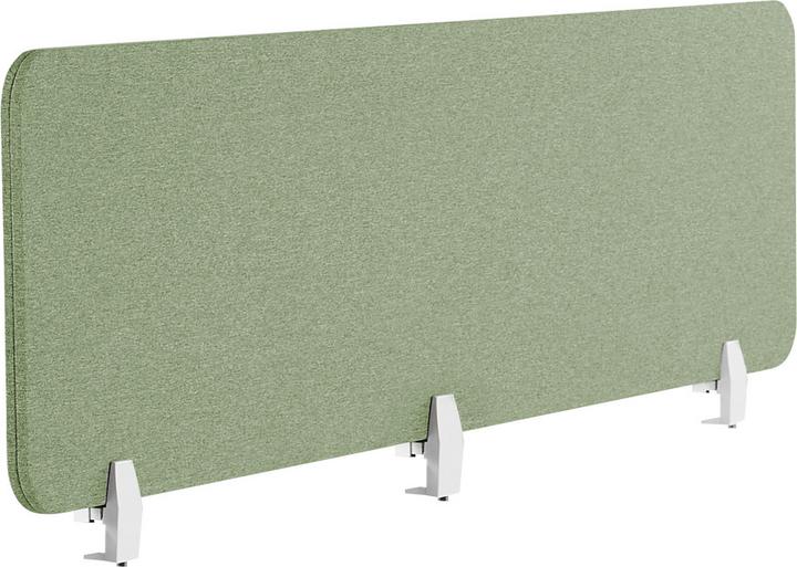 Beliani Schreibtischtrennwand hellgrün 180 x 40 cm WALLY