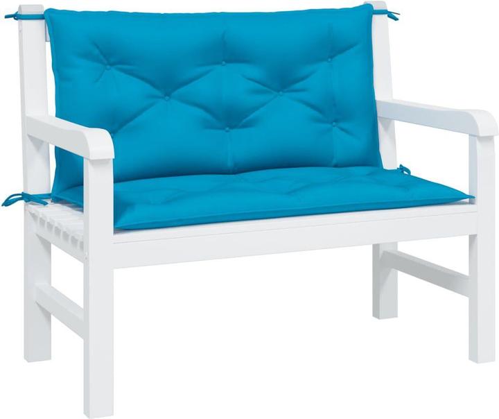 Actual product image VidaXL Garden bench cushions 2 pcs. O x ford fabric (100 x 50 x 7 cm)