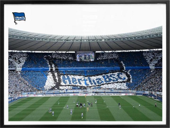 Actual product image Hertha BSC Game start in the stadium (50 x 40 cm)