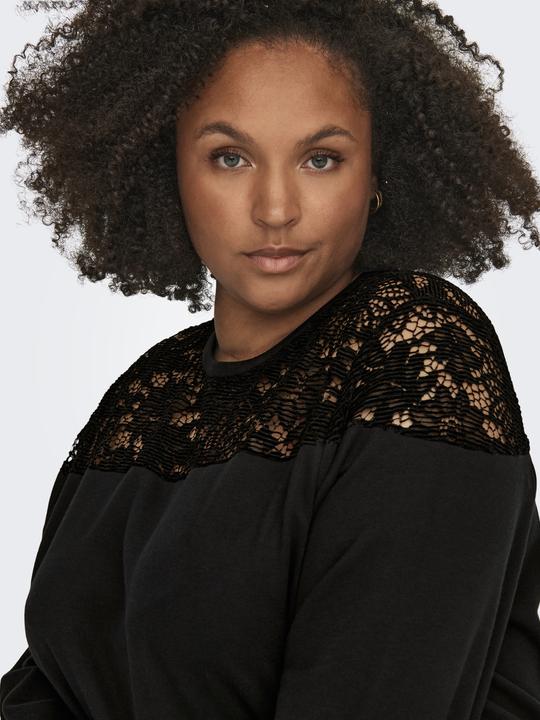 Image du produit Only Robe curvy en dentelle à manches longues (S)