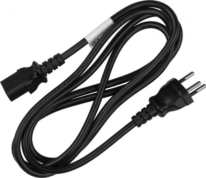 Produktbild Magni NN Netzkabel Schweiz Typ J auf C13 1,8m schwarz (1.80 m)