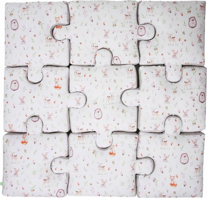 Immagine prodotto Lulando Coperta per bambini 145 x 145 cm, Forest Puzzle