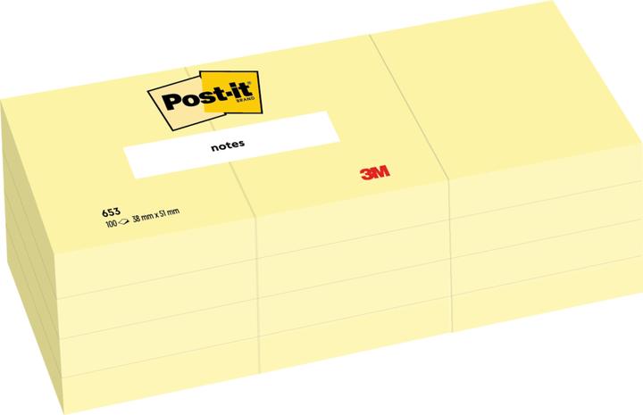 Actual product image Post-it 653y (38 x 51 mm)