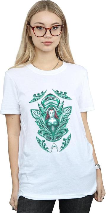 Immagine prodotto Aquaman Mera Crest Maglietta Ampia Donna (L)
