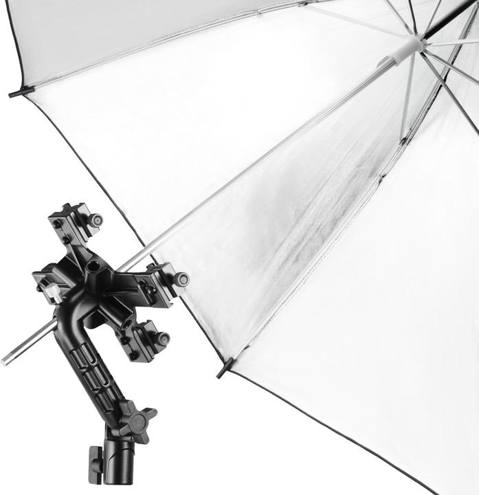 Image du produit Walimex 4f. Support de flash avec boîte à lumière 60x60cm (Boîte à lumière, 60 cm)