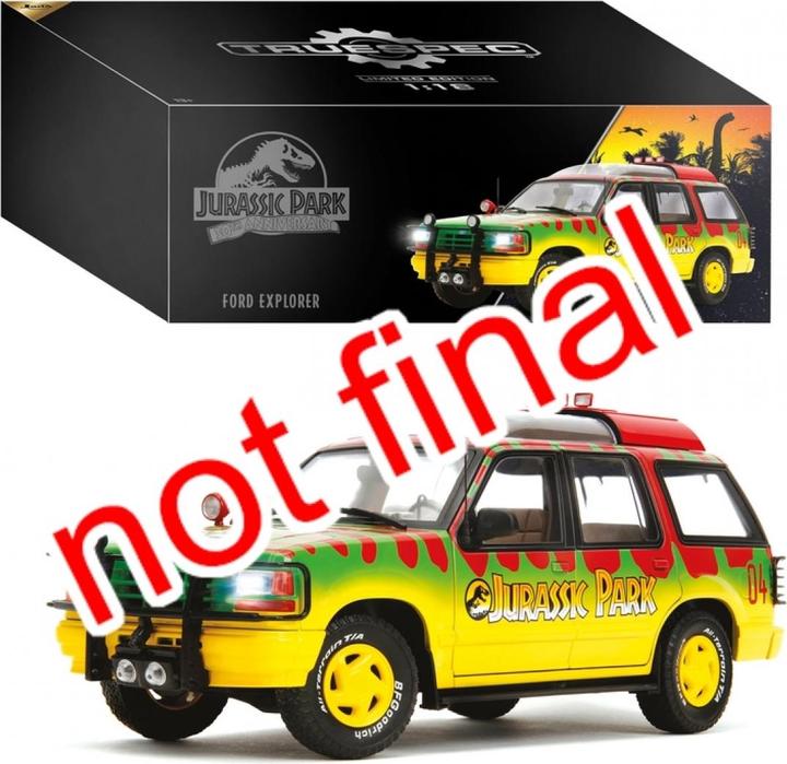 Actual product image Jada Jurassic Park Ford Explorer 1:18