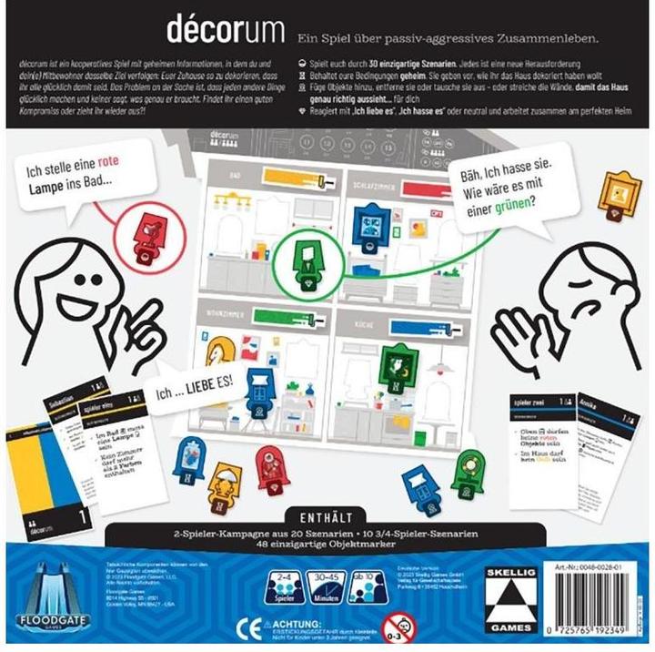 Actual product image Skellig Games SKED0031 - Decorum, board game, for 2-4 players, from 10 years (DE edition) (German)