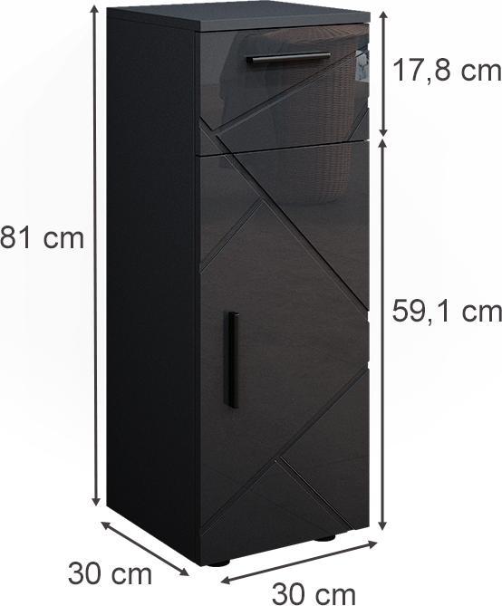 Actual product image Vicco Irma (30 x 30 x 81 cm)
