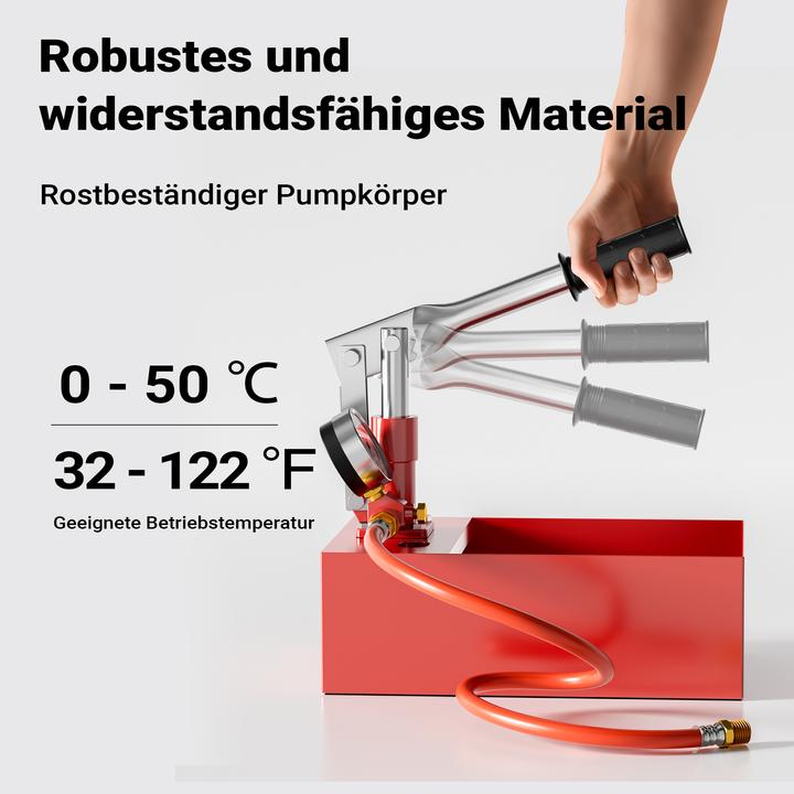 Produktbild Wiltec Befüllpumpe Prüfpumpe 25bar Abdrückpumpe Druckprüfpumpe Heizung Solar (Hauswasserpumpe)